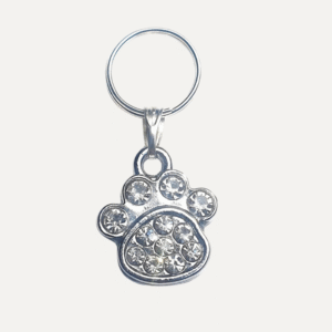 Princeprincesspetwear Diamante Paw Collar Charm