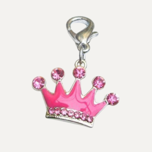 Princeprincesspetwear Princess Crown Pink Collar Charm