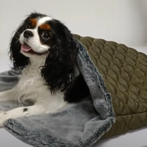 Milk & Pepper Glencoe Reversible Khaki Cocoon Bed