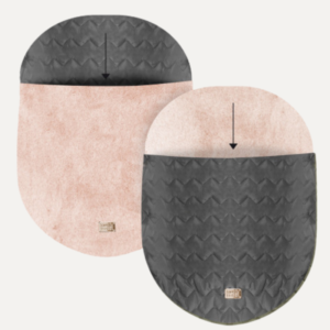 Milk & Pepper Megeve Reversible Pink Cocoon Bed